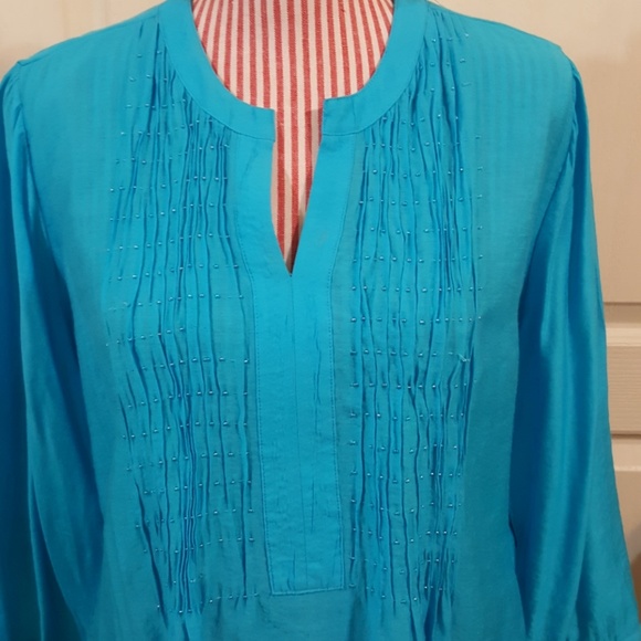 Chico's Boho Style Top/Cover Up. Size Sm/Med - Picture 2 of 8